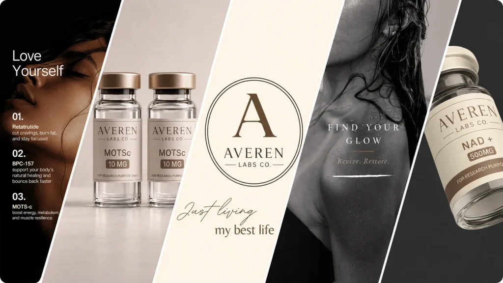 Averen Labs Skincare Collage
